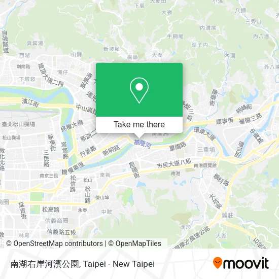 南湖右岸河濱公園地圖