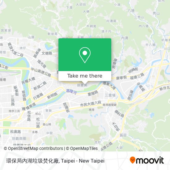 環保局內湖垃圾焚化廠 map