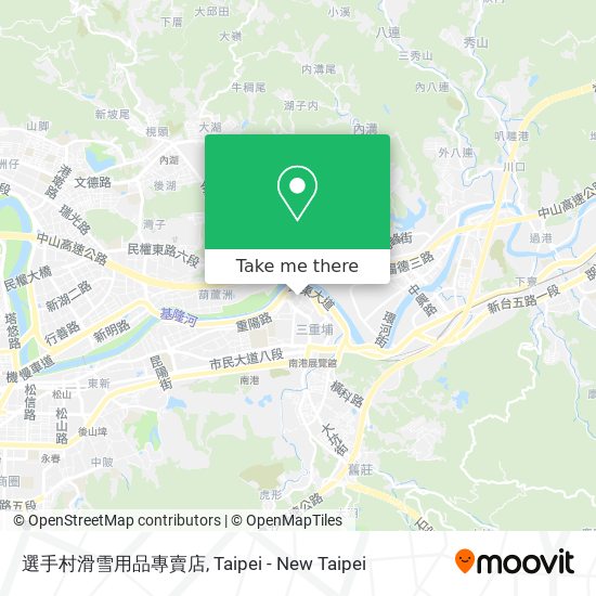 選手村滑雪用品專賣店 map