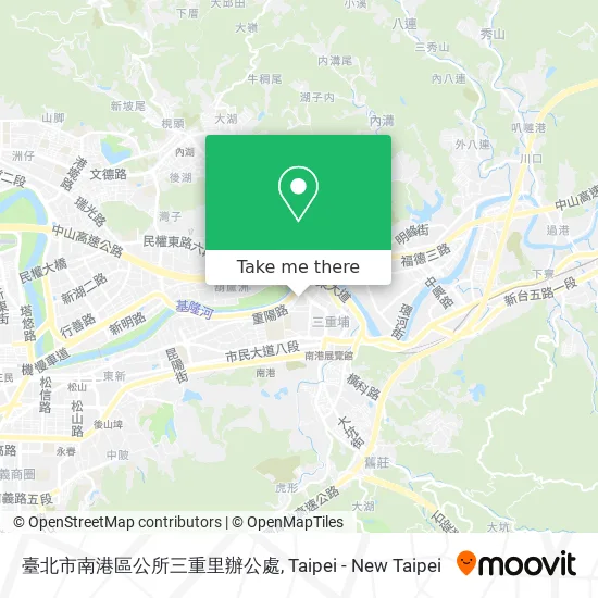 臺北市南港區公所三重里辦公處 map