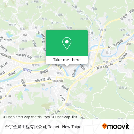 台宇金屬工程有限公司地圖