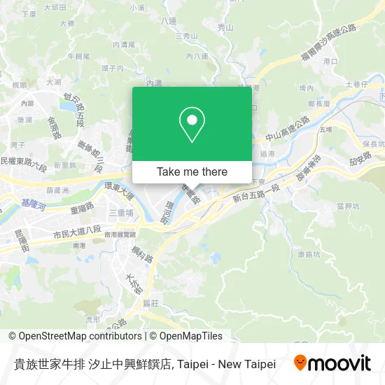 貴族世家牛排 汐止中興鮮饌店地圖
