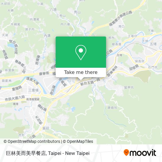 巨林美而美早餐店地圖