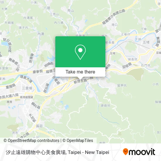 汐止遠雄購物中心美食廣場地圖