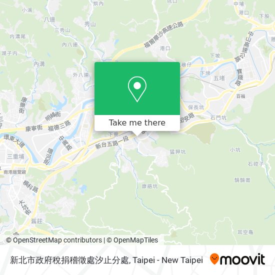 新北市政府稅捐稽徵處汐止分處地圖