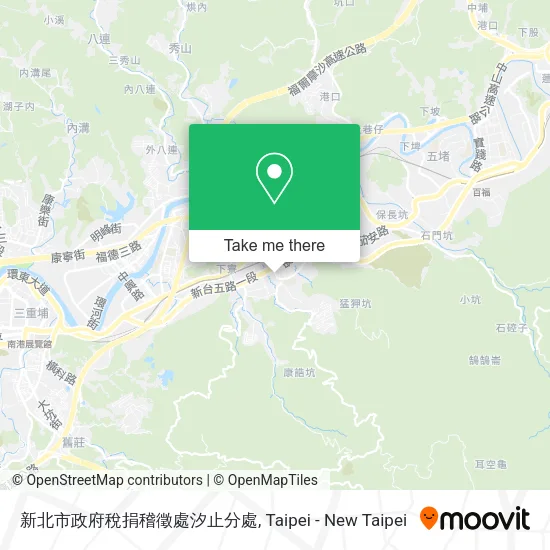 新北市政府稅捐稽徵處汐止分處地圖