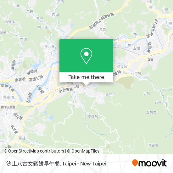 汐止八古文鬆餅早午餐 map