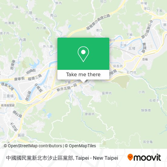 中國國民黨新北市汐止區黨部地圖