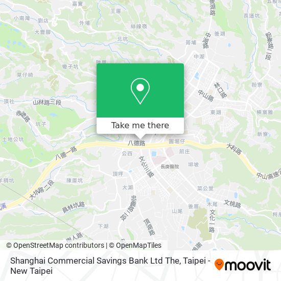 Shanghai Commercial Savings Bank Ltd The map