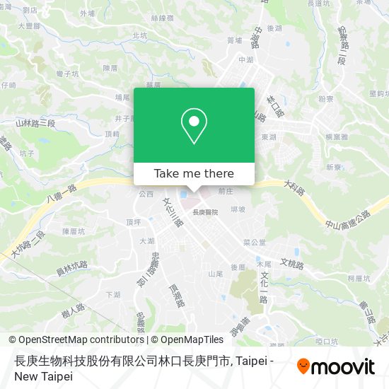 長庚生物科技股份有限公司林口長庚門市 map