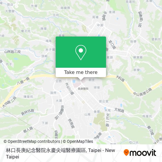 林口長庚紀念醫院永慶尖端醫療園區地圖