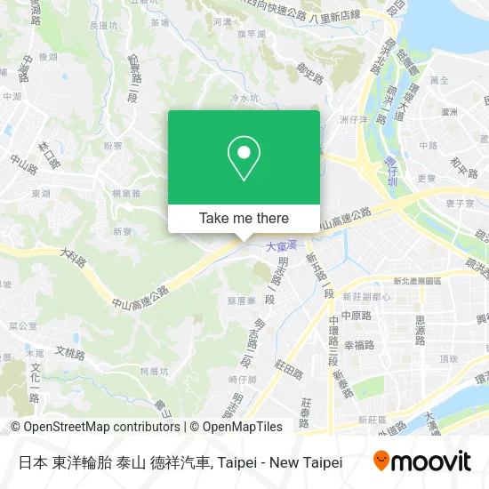 日本 東洋輪胎 泰山 德祥汽車 map
