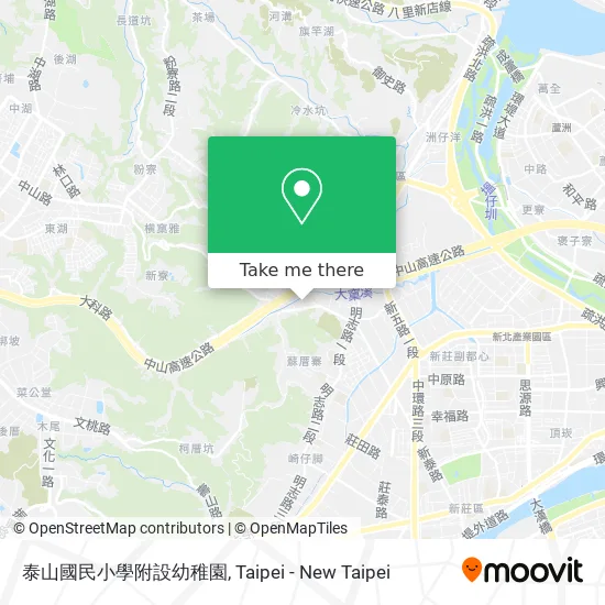 泰山國民小學附設幼稚園地圖