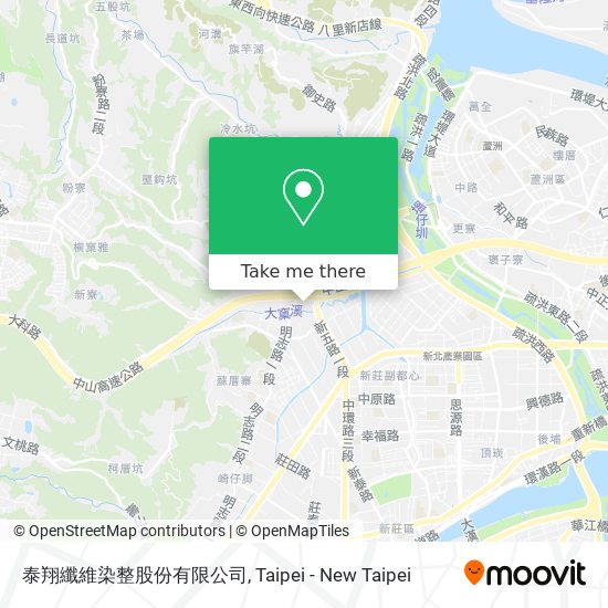 泰翔纖維染整股份有限公司 map