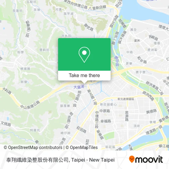 泰翔纖維染整股份有限公司地圖