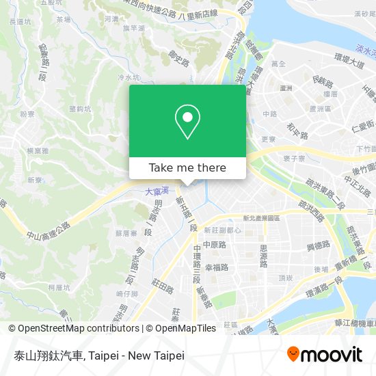 泰山翔鈦汽車 map