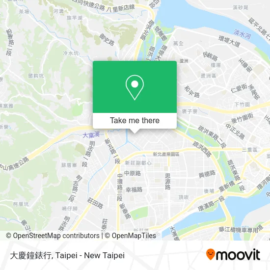 大慶鐘錶行地圖