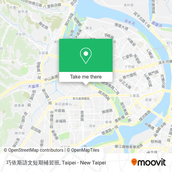 巧依斯語文短期補習班地圖