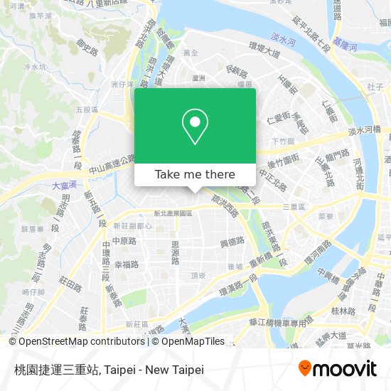 桃園捷運三重站 map