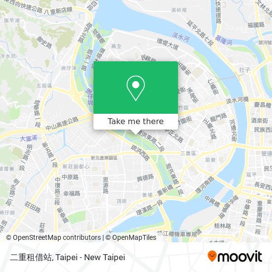 二重租借站 map