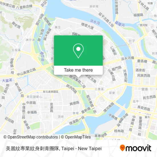 美麗紋專業紋身刺青團隊地圖