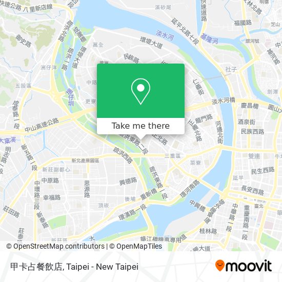 甲卡占餐飲店 map