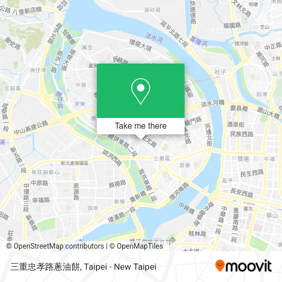 三重忠孝路蔥油餅地圖