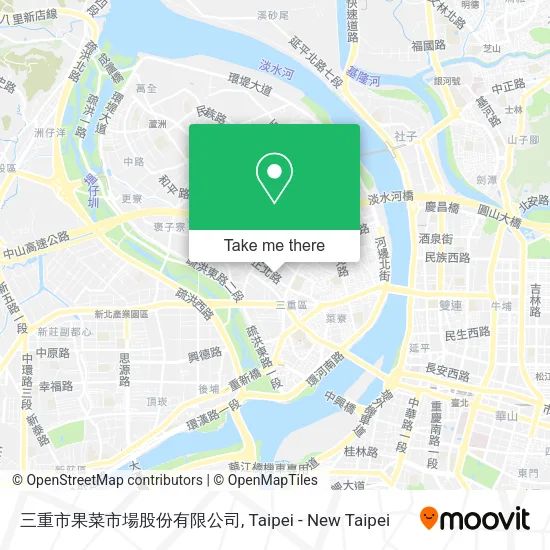 三重市果菜市場股份有限公司地圖