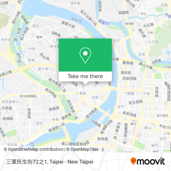 三重民生街72之1 map