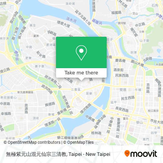 無極紫元山混元仙宗三清教 map