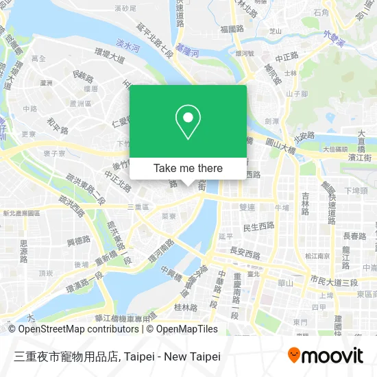 三重夜市寵物用品店地圖