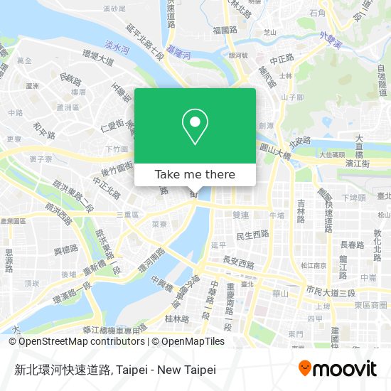 新北環河快速道路地圖