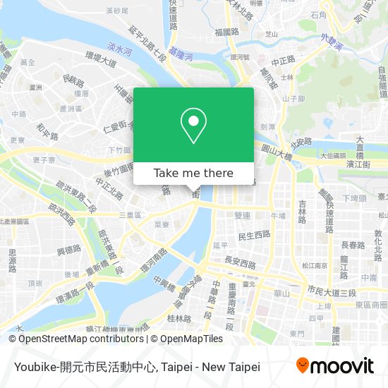 Youbike-開元市民活動中心 map