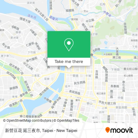 新營豆花 延三夜市地圖