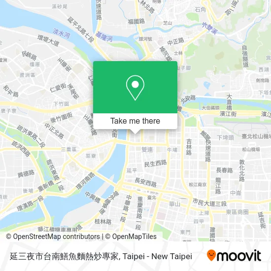 延三夜市台南鱔魚麵熱炒專家 map