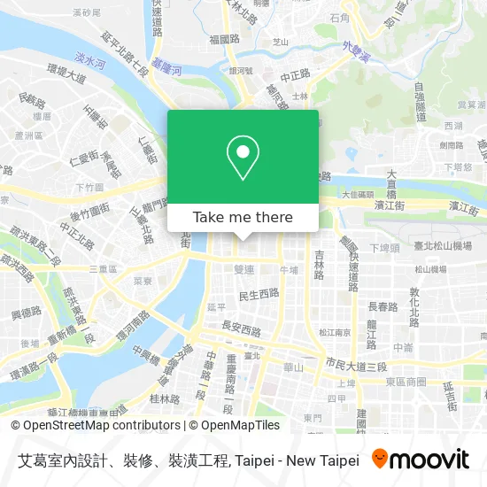 艾葛室內設計、裝修、裝潢工程地圖