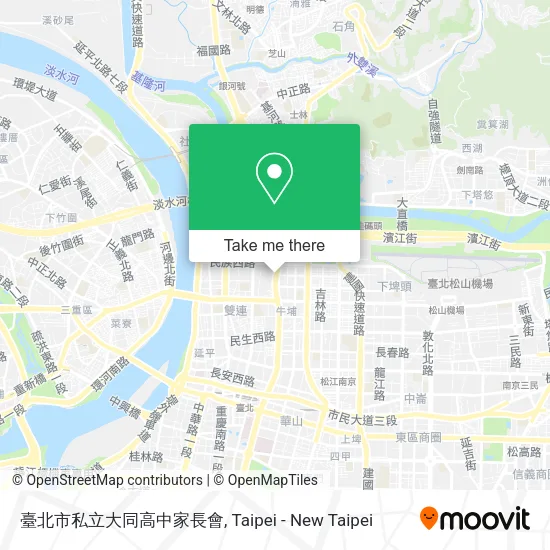 臺北市私立大同高中家長會地圖