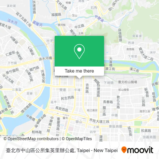 臺北市中山區公所集英里辦公處地圖