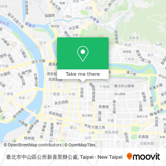 臺北市中山區公所新喜里辦公處地圖