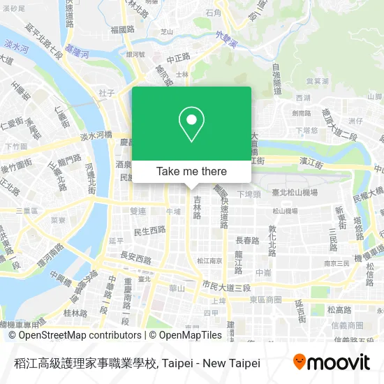 稻江高級護理家事職業學校地圖