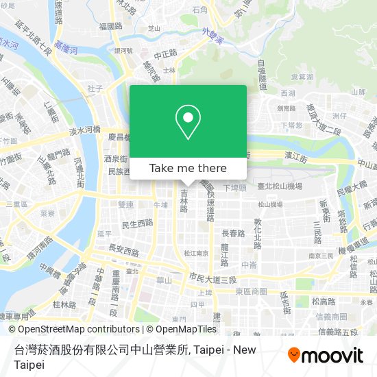 台灣菸酒股份有限公司中山營業所 map