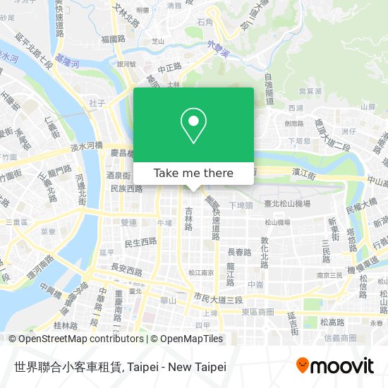 世界聯合小客車租賃 map