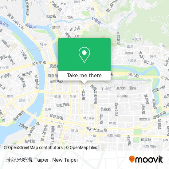 珍記米粉湯地圖