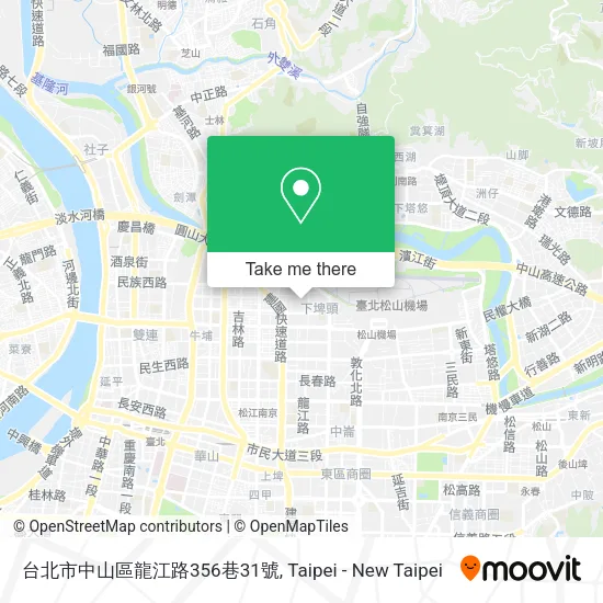 台北市中山區龍江路356巷31號地圖