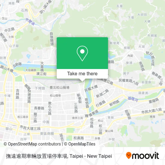 撫遠逾期車輛放置場停車場地圖