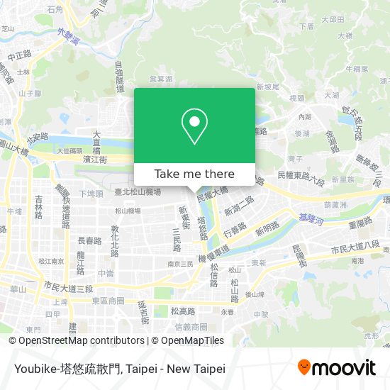 Youbike-塔悠疏散門 map