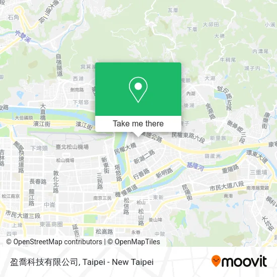 盈喬科技有限公司地圖