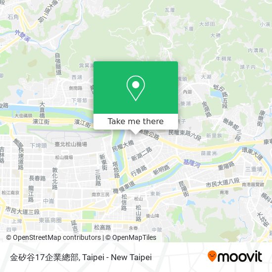 金矽谷17企業總部 map
