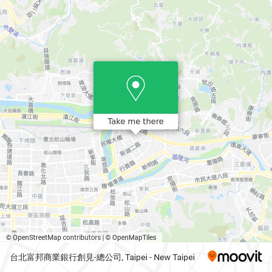 台北富邦商業銀行創見-總公司 map