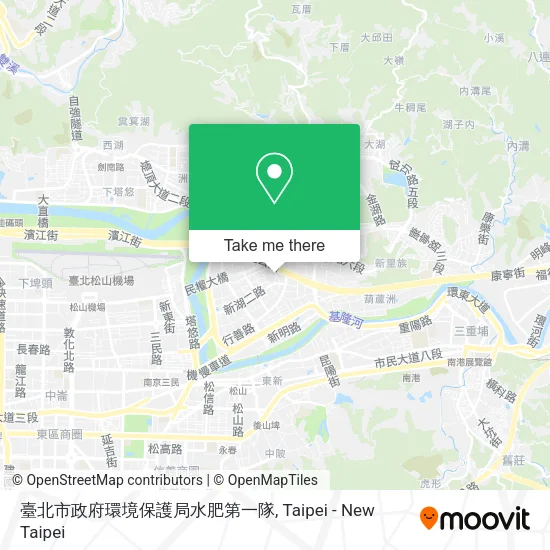 臺北市政府環境保護局水肥第一隊地圖